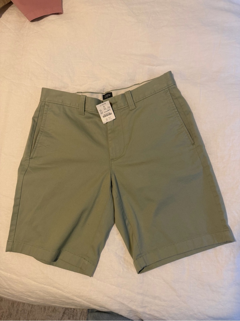 J. Crew Men's Olive Flat-Front Chino Shorts - 29” waist